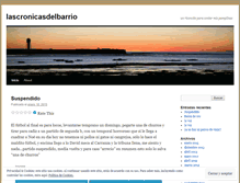Tablet Screenshot of lascronicasdelbarrio.wordpress.com