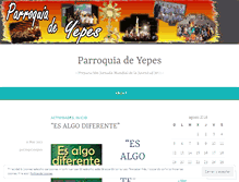 Tablet Screenshot of parroquiayepes.wordpress.com