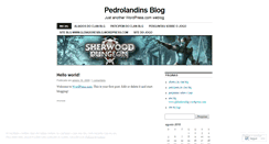 Desktop Screenshot of pedrolandins.wordpress.com