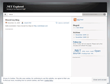 Tablet Screenshot of dotnetexplored.wordpress.com