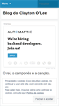 Mobile Screenshot of blogdoclayton.wordpress.com