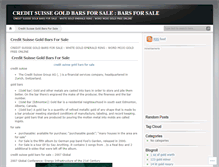 Tablet Screenshot of creditsuissegoldbarsforsalekxs.wordpress.com
