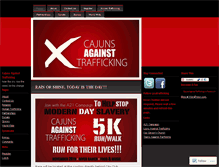 Tablet Screenshot of cajunsagainsttrafficking.wordpress.com