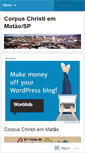 Mobile Screenshot of corpuschristimatao.wordpress.com