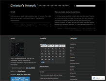 Tablet Screenshot of christiannetwork.wordpress.com