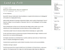 Tablet Screenshot of landogfolk.wordpress.com