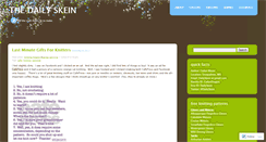 Desktop Screenshot of dailyskein.wordpress.com