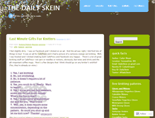 Tablet Screenshot of dailyskein.wordpress.com
