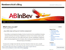 Tablet Screenshot of newbeerchick.wordpress.com