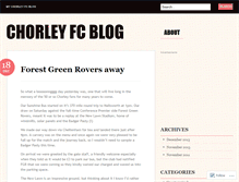 Tablet Screenshot of chorleyfc.wordpress.com