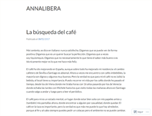 Tablet Screenshot of annalibera.wordpress.com