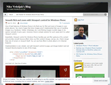 Tablet Screenshot of nikovrdoljak.wordpress.com