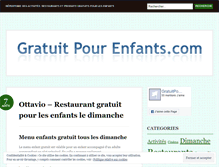 Tablet Screenshot of gratuitpourenfants.wordpress.com