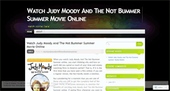 Desktop Screenshot of moviejudymoodyandthenotbummersummer.wordpress.com