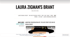 Desktop Screenshot of laurazigman.wordpress.com