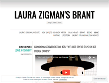 Tablet Screenshot of laurazigman.wordpress.com