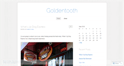 Desktop Screenshot of goldentooth.wordpress.com