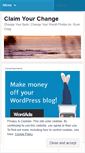 Mobile Screenshot of claimyourchange.wordpress.com