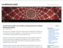Tablet Screenshot of cordellandcordell.wordpress.com