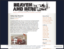 Tablet Screenshot of heavenandhere.wordpress.com