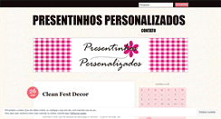 Desktop Screenshot of presentinhospersonalizados.wordpress.com