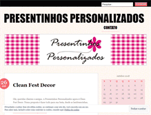 Tablet Screenshot of presentinhospersonalizados.wordpress.com