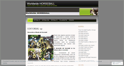 Desktop Screenshot of horseballww.wordpress.com