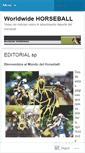Mobile Screenshot of horseballww.wordpress.com