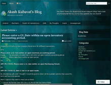Tablet Screenshot of akashkubavat.wordpress.com