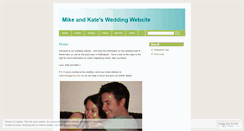 Desktop Screenshot of mikeandkatewedding.wordpress.com
