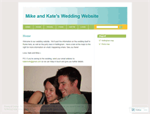 Tablet Screenshot of mikeandkatewedding.wordpress.com