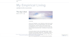 Desktop Screenshot of myempiricalliving.wordpress.com