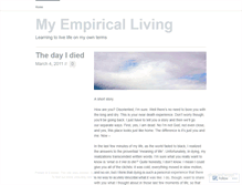 Tablet Screenshot of myempiricalliving.wordpress.com