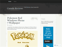 Tablet Screenshot of canadareviews.wordpress.com