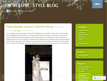 Tablet Screenshot of iminlovestyleblog.wordpress.com