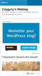 Mobile Screenshot of czygyny.wordpress.com