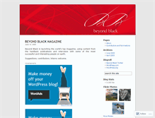 Tablet Screenshot of beyondblackeditions.wordpress.com