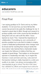 Mobile Screenshot of educarers.wordpress.com