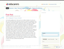 Tablet Screenshot of educarers.wordpress.com