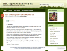 Tablet Screenshot of mrsvegetarian.wordpress.com