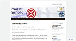 Desktop Screenshot of marketsimplicity.wordpress.com