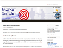 Tablet Screenshot of marketsimplicity.wordpress.com