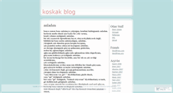 Desktop Screenshot of kostaq.wordpress.com