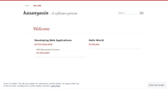 Desktop Screenshot of hasanyasin.wordpress.com