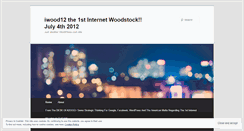 Desktop Screenshot of internetwoodstock2012.wordpress.com