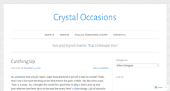 Desktop Screenshot of crystaloccasions.wordpress.com