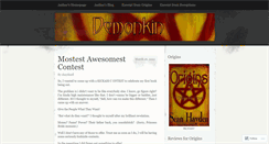 Desktop Screenshot of demonkinseries.wordpress.com