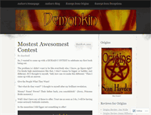 Tablet Screenshot of demonkinseries.wordpress.com