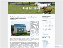 Tablet Screenshot of blogdehipica.wordpress.com