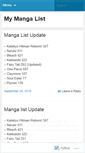 Mobile Screenshot of mymangalist.wordpress.com